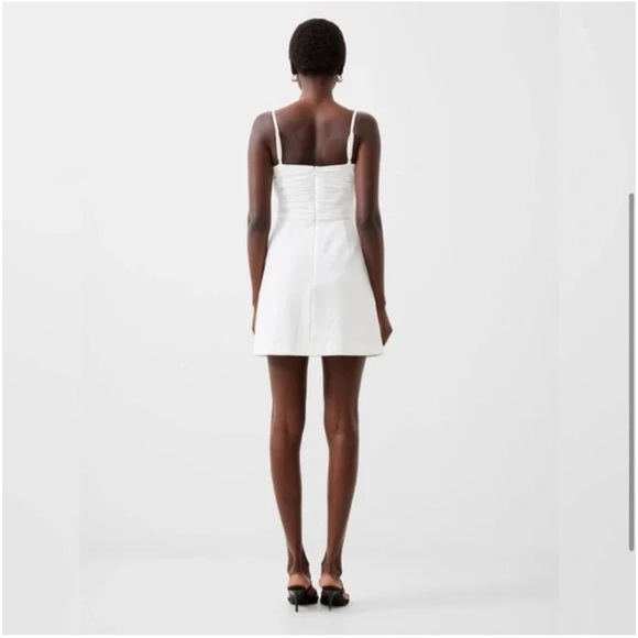 FRENCH CONNECTION Dress NWT REVOLVE Whisper Cami Mini Summer White Size 10 - Picture 4 of 11